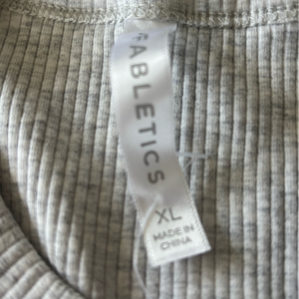 Fabletics High Neck Rib Built-In Bra Tank - Picture 6 of 8